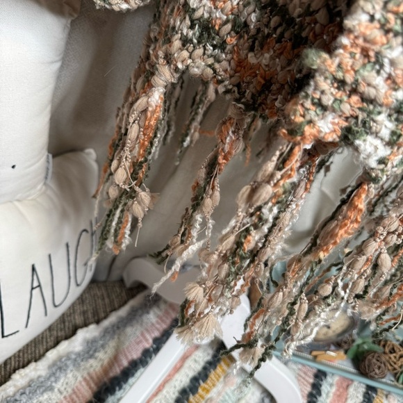 Multicolor Tassel Open Front Sweater Cardigan – Size XL - Picture 6 of 11